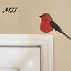 Creative Home Interior Accessory Bird Door Corner Sign, Cute Wooden Hanging Ornament for Frame Unique Desktop Cabinet, Shape Wall Art Home,