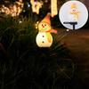 1Pc Solar Snowman Plug-in Light Christmas Decoration Atmosphere Outdoor Garden Lawn Light Christmas Night Light Snowman