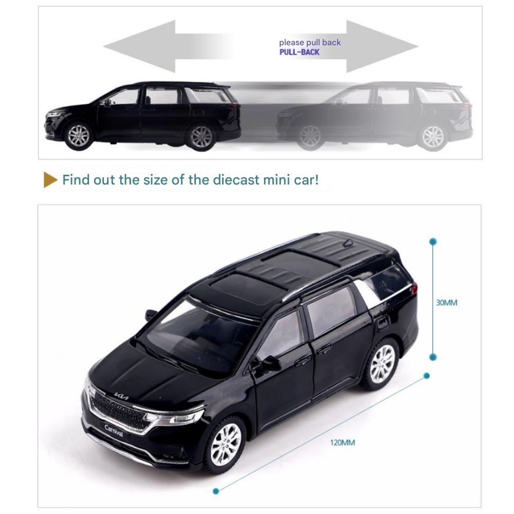 Kia 2022 Carnival Serie di Mini Auto in Metallo pressofuso (Opzione 2 Colori), 1 pezzo