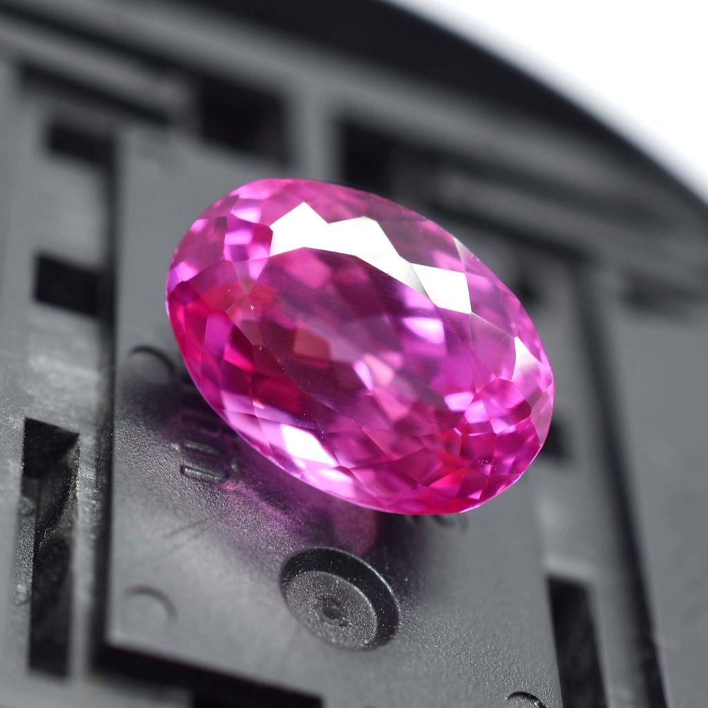 Natural Pink Ruby Loose Gemstone 6.55 ct Oval Shape for Jewelry Making and Gem Collections