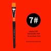 Nylon Bristle Flat Head Brush for Gouache, Watercolor, Acrylic, and Oil Painting