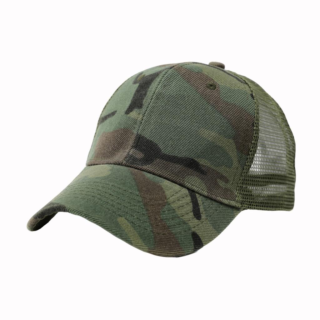 Atmungsaktive taktische Baseballkappe mit Netzmuster, Tarnkappe, Herren Outdoor, Militärtraining, Visier, Camping, Angelkappe