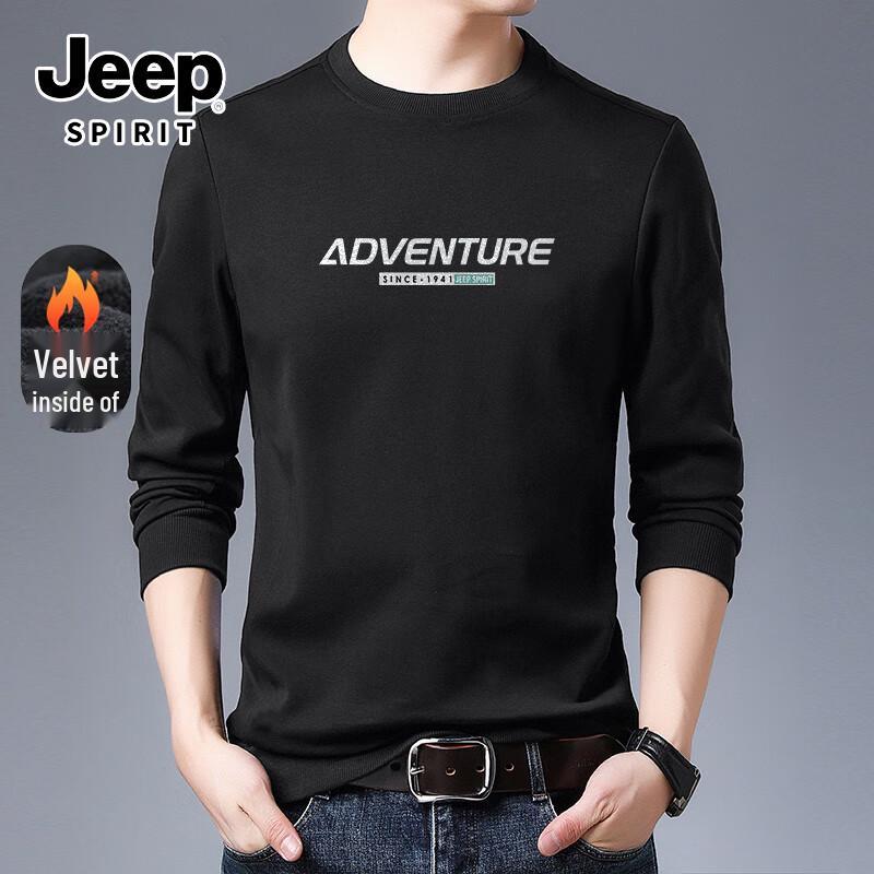 

JEEP SPIRIT Men s Plush Crew Neck Sweatshirt 4XL