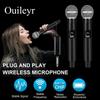 Wireless Dual Microphone Set for Karaoke, Stage, Home, and Outdoor Events