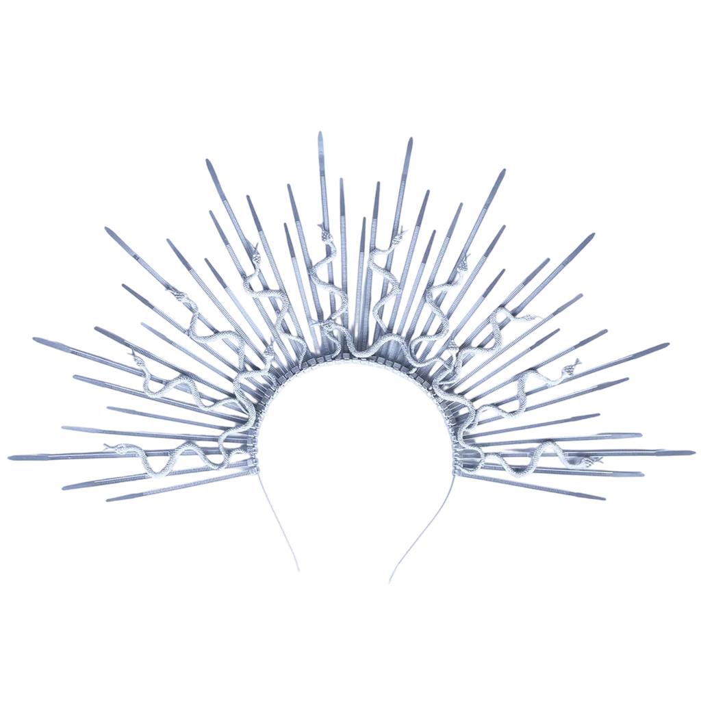 Medusa Snake Hair Band Artistic Gothic Headwear for Party Cosplay Accessory for Music Festivals Nightclubs Livehouse