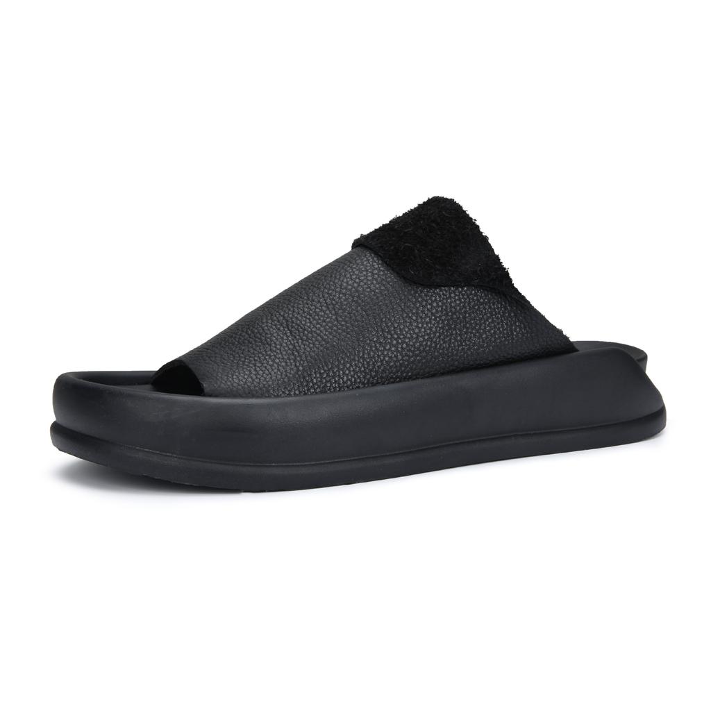 Summer men's slippers trendy brand versatile boys British Roman sandals outside breathable men's shoes trendy shoes