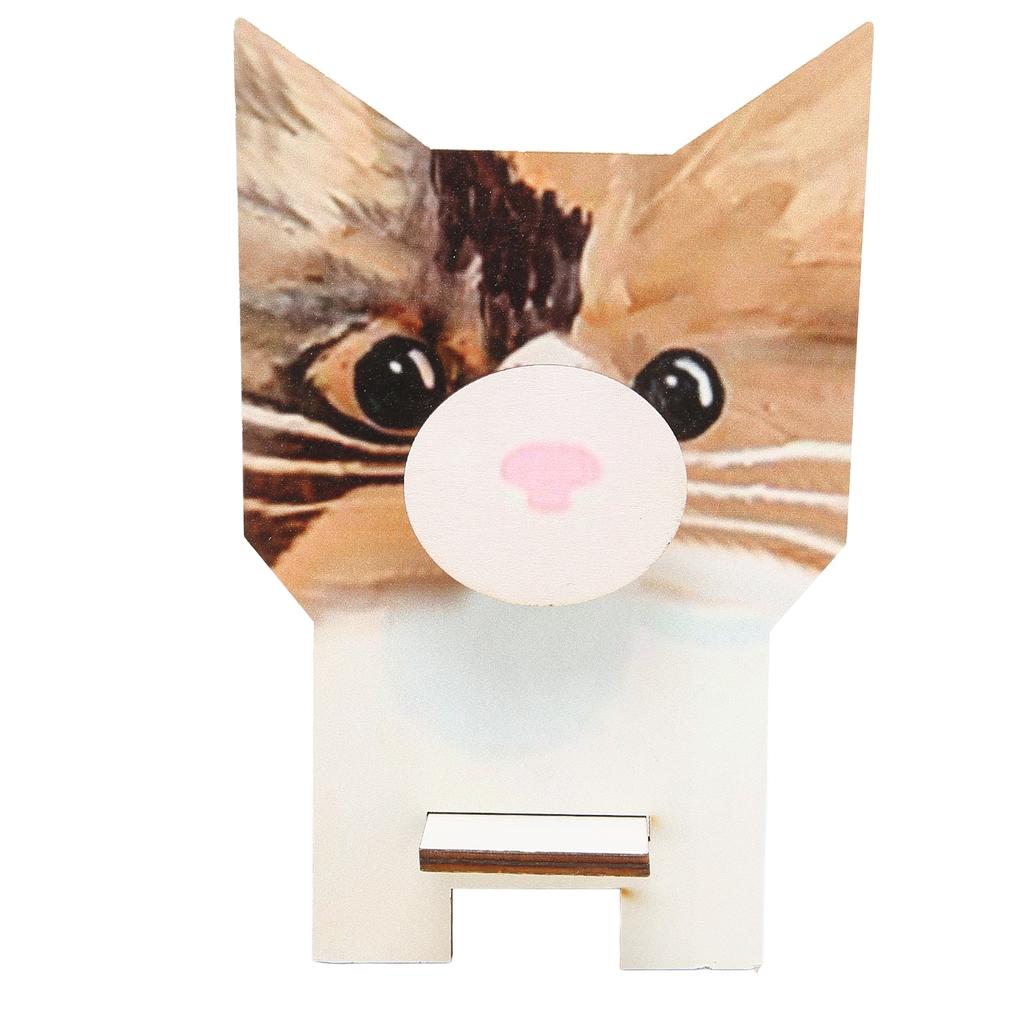 Wooden Eyeglasses Holder Cute Cat Appearance Light Spectacle Holder Stand for Storaging Glasses Rings Necklaces