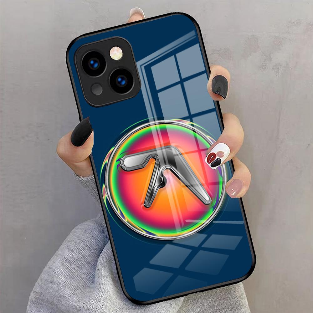 Aphex Twin-es Logo Phone Case For IPhone 17 Pro Max 16 15 14 Pro Max 13 11 X Xs Xr 8 7Plus Glass Cover