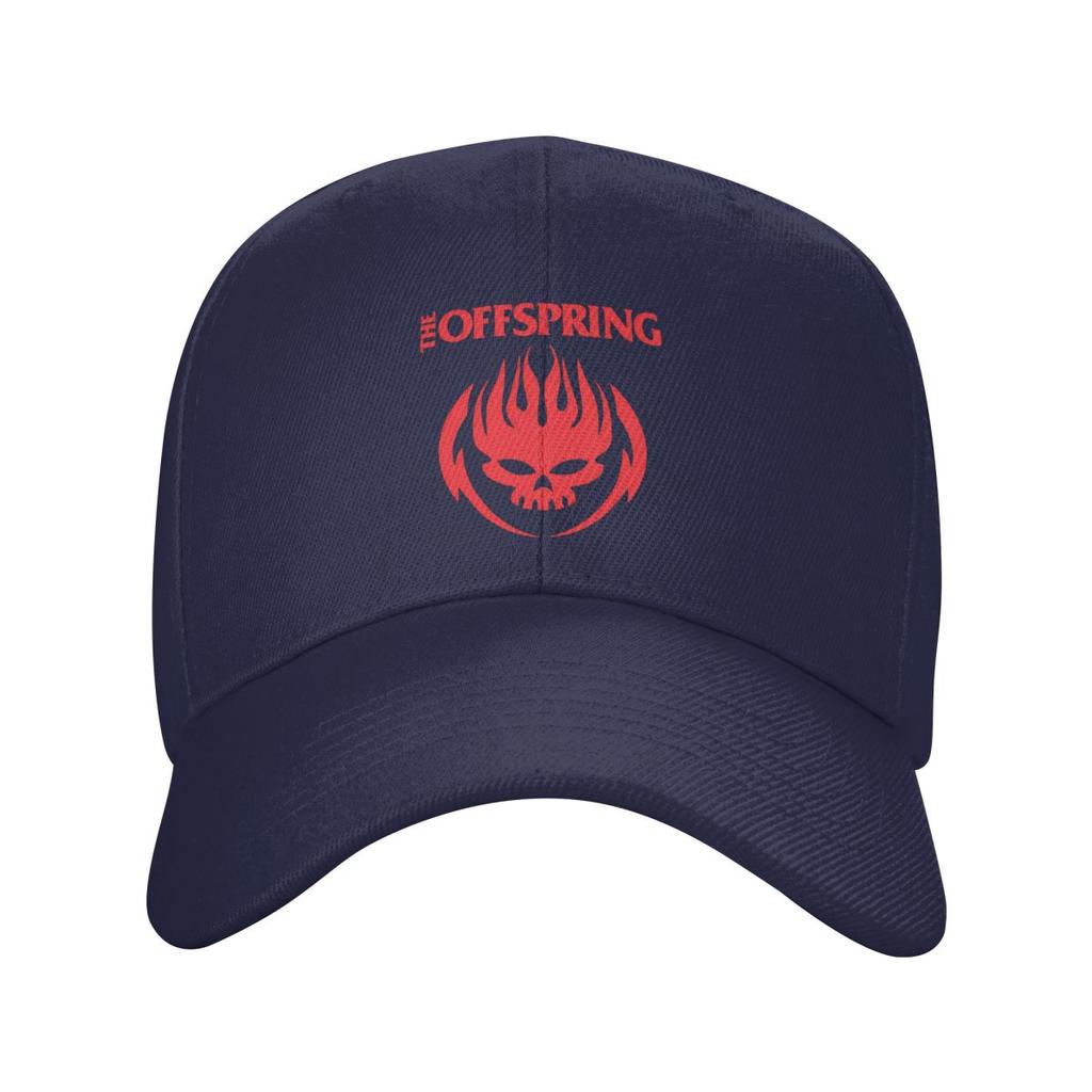 The Offspring Flaming Skull On Circle Logo Baseball Caps Fashion Men Women Hats Casual Cap Hip Hop Baseball Hat Casquette