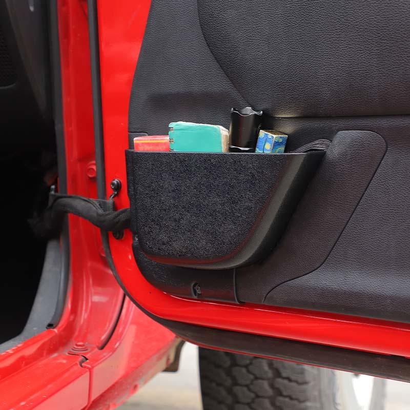 Car Front Rear Door Mesh Pockets Storage Box Organizer Container For Jeep Wrangler JK 2011-2017 Interior Accessories