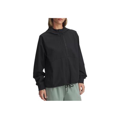 Woven Series Skin-Friendly Solid Color Hooded Zip Jacket Women Jackets 1369889-003