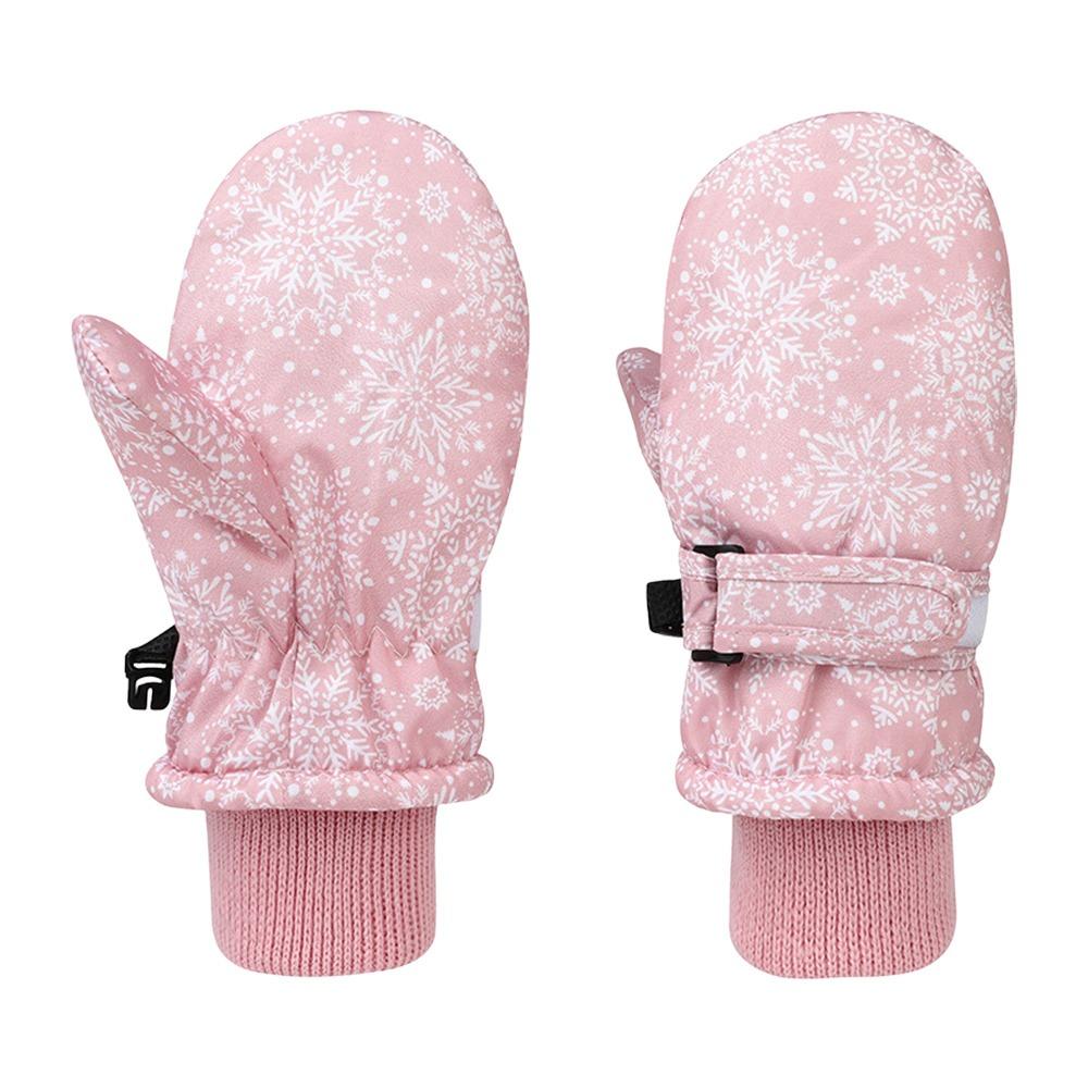 Non-slip Children Ski Gloves Warm Kids Winter Mittens Cute Snow Gloves  Children Kids