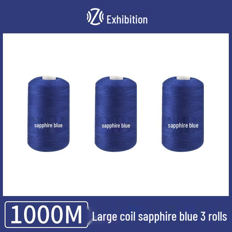 Polyester Sewing Thread - 1000 Yards for Garments & Crafts, Assorted Colors, Small Spool