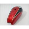 Fit For Triumph T140 Red & Black Painted Steel Petrol Fuel Gas Tank +Cap