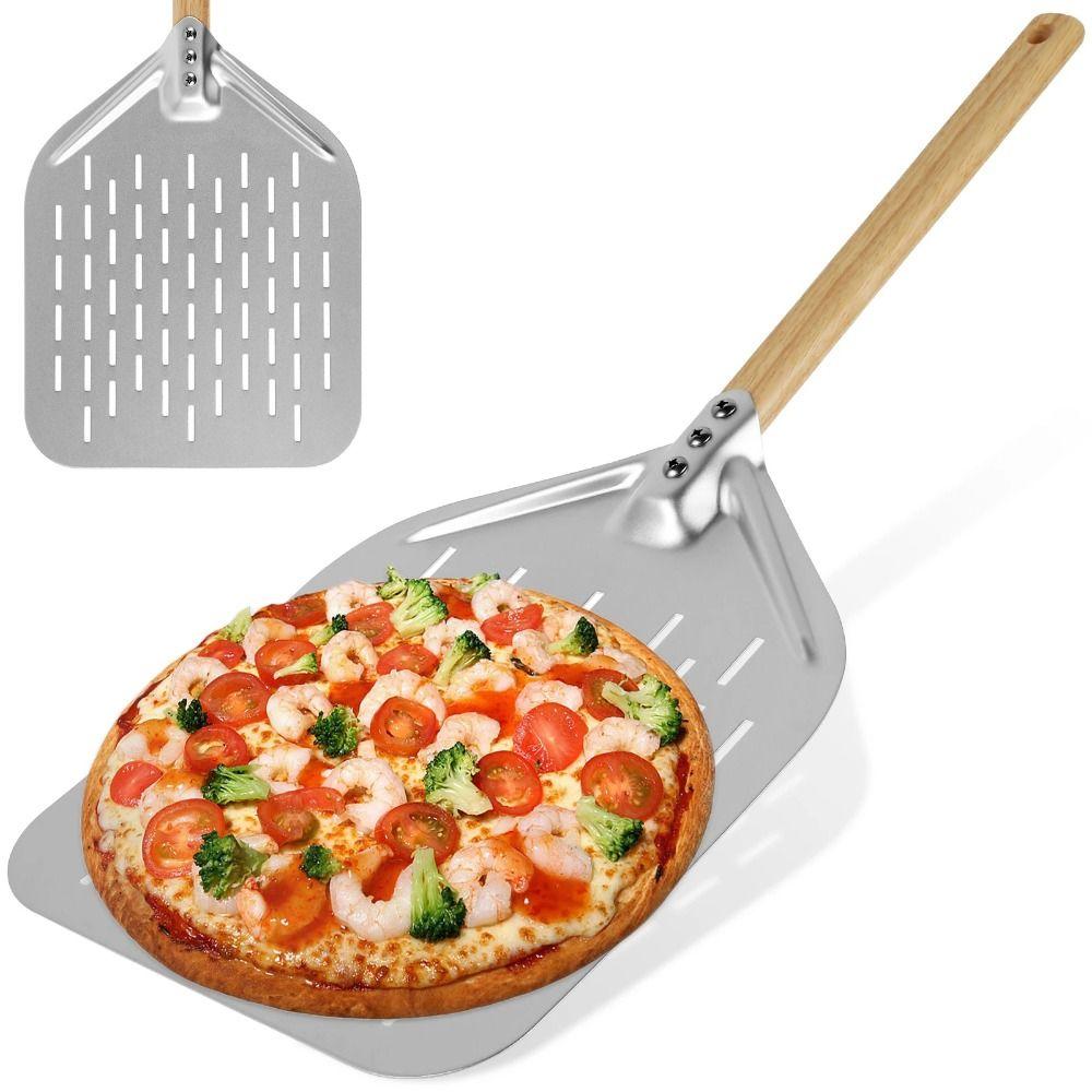 

1Pcs Long Handle Pizza Shovel Aluminium Alloy Pizza Paddle Spatula for Homemade Baking Pizza Bread