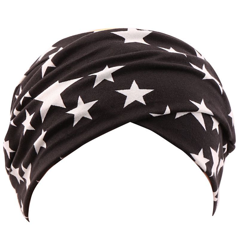 Factory Custom Boho Cotton Elastic Headband Women Summer Head Wrap Sports Yoga Headband Hair Bands Hair Accessories