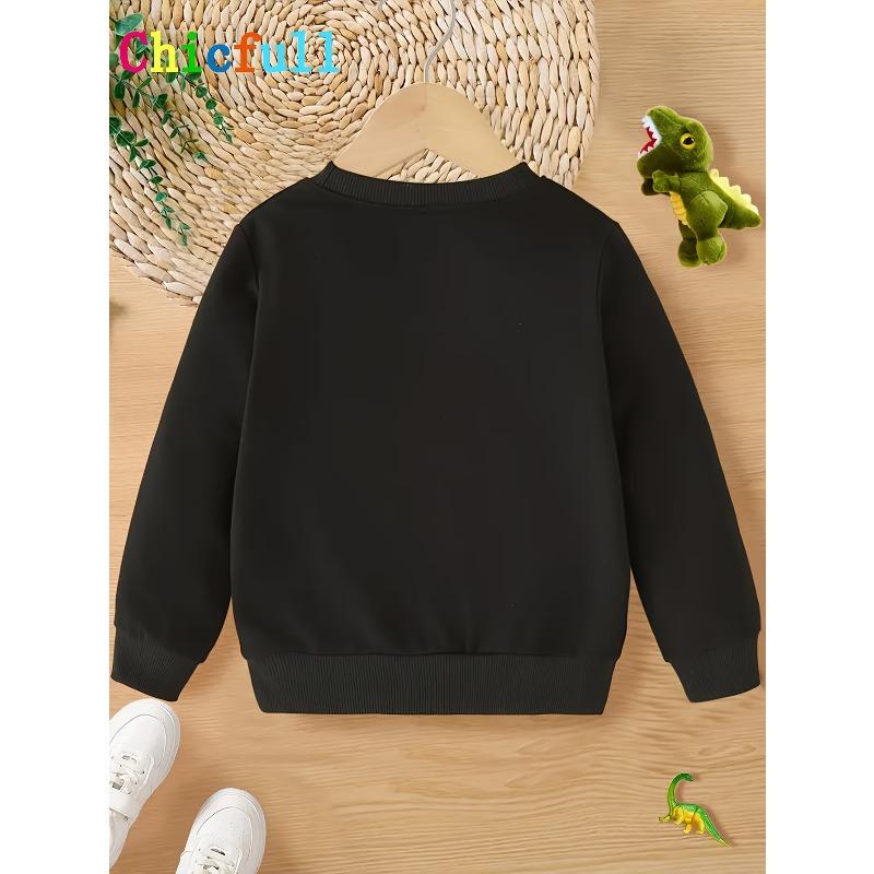 Kids Sweatshirt Halloween Personalized Halloween Ghost Print Creative Casual Round Neck Sweatshirt