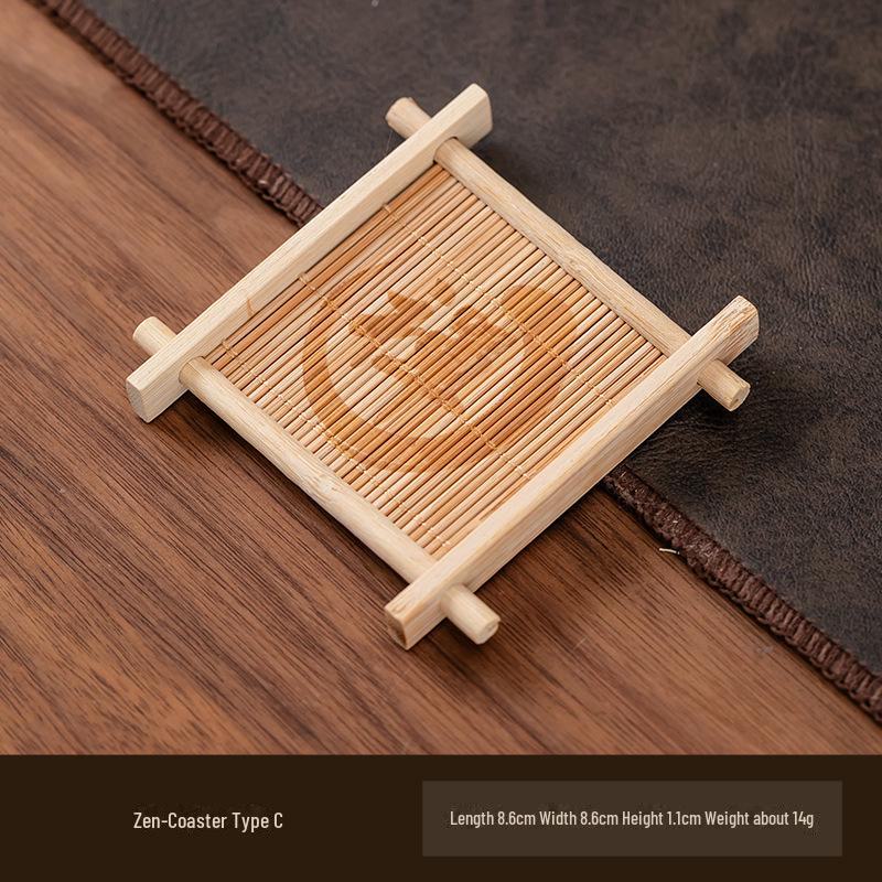 Bamboo Coaster & Decorative Tea Cup Tray