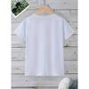 Europäische Größen Jungen T-Shirt Druck Design Kunst, Ideal für Outdoor-Aktivitäten, Weiches Gestricktes Oberteil, Bequem Und Atmungsaktiv, Geeignet für den Sommer