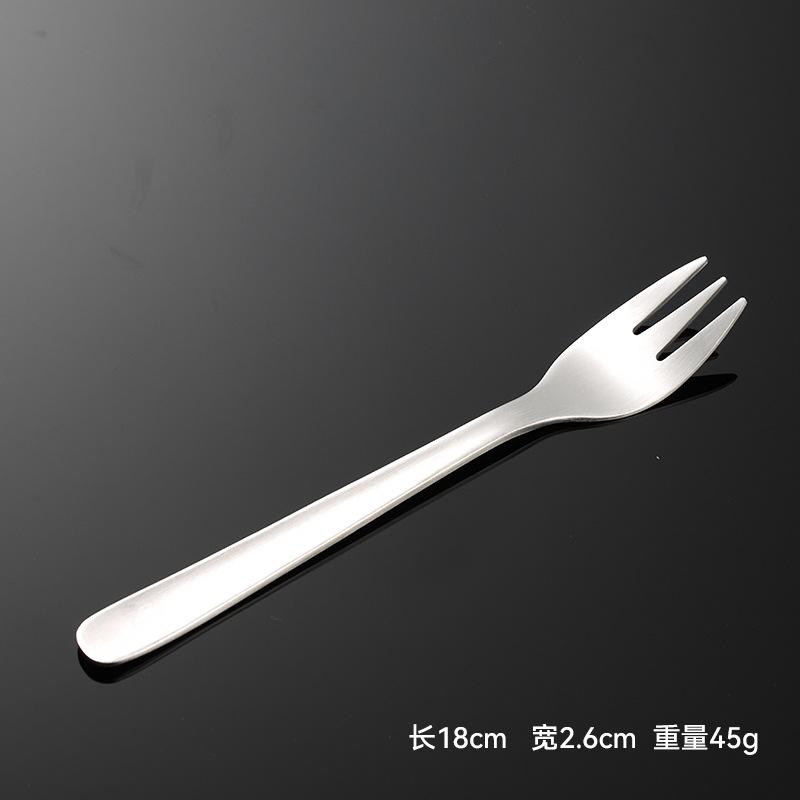 304 Stainless Steel Japanese-style Yanzong Knife, Fork, Spoon, Sanded Main Spoon, Multi-specification 5 Main Pieces, Hotel Western Tableware