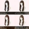 Wig Full Wig 4 Colors M Size Michelle Long Dark [Linea Storia] (Rich Brown)