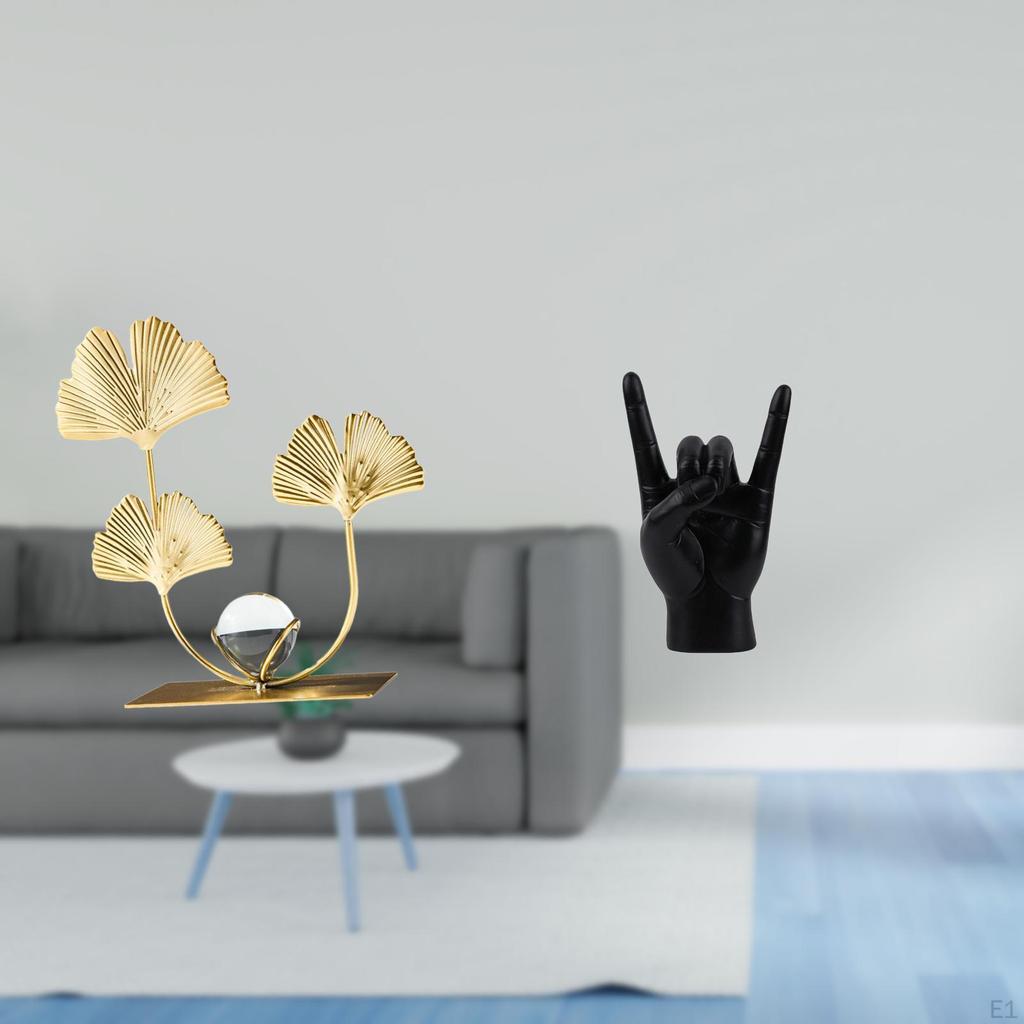 y Gesture Sculpture Modern Decorative Ornament for Bedroom Apartment Restaurant Housewarming Gift