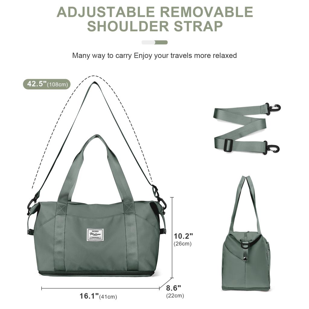 Travel Duffel Bag, Women Sports Tote Fitness Gym Bag, Ryanair Cabin Bag 40x20x25 Hand Luggage, Shoulder Weekender Bag Travel Bag