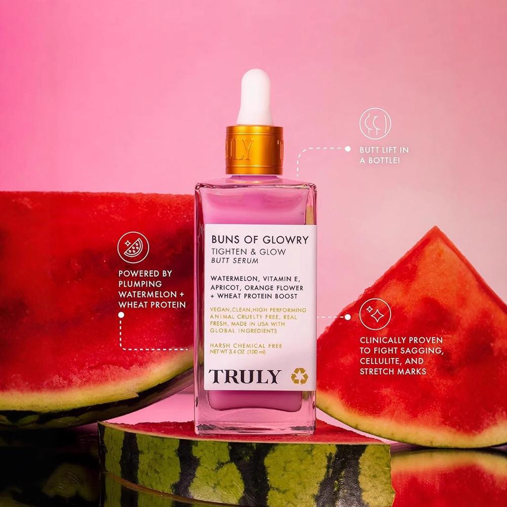 TRULY Huile de Soin Après-Rasage Fraise & Vanille Huile Après-Rasage Lisse Hydrate en Profondeur Soin Rasage