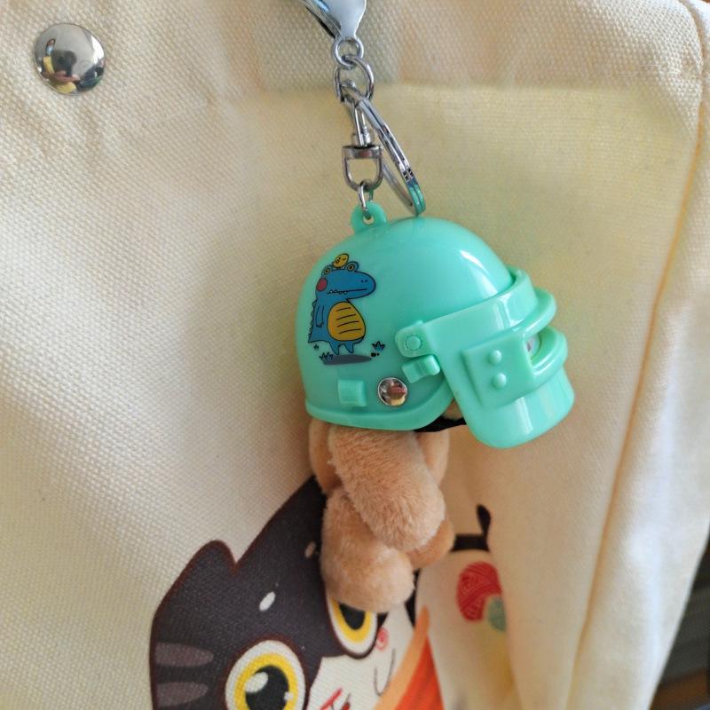 Mecha Cartoon Helmet Keychain