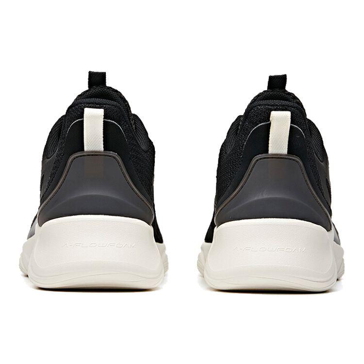 Anta Ling Yun Low Top Running Shoes Men Sneakers Black White 912035562-1