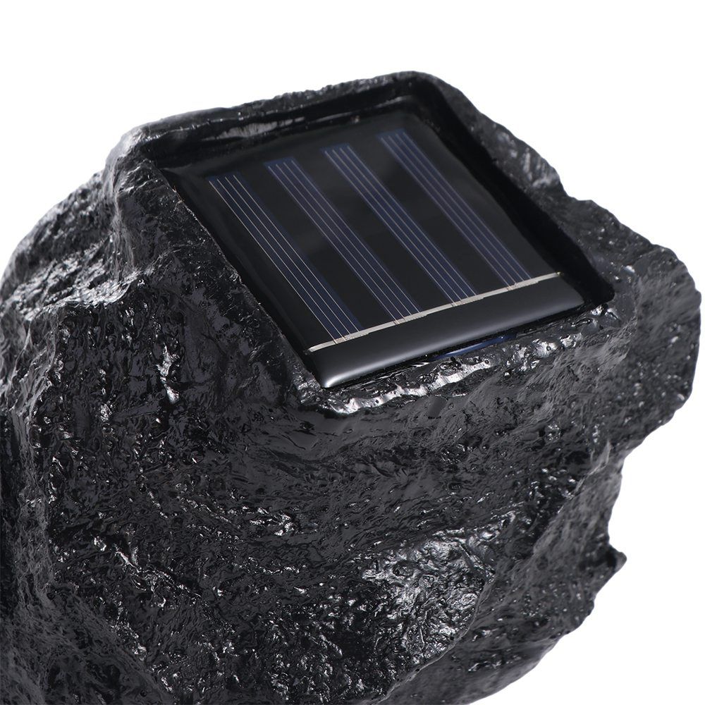 Warm Light Spotlight Solar Stone Light Waterproof Energy-Saving Solar Rock Lamp LED Resin Lawn Lamp Courtyard