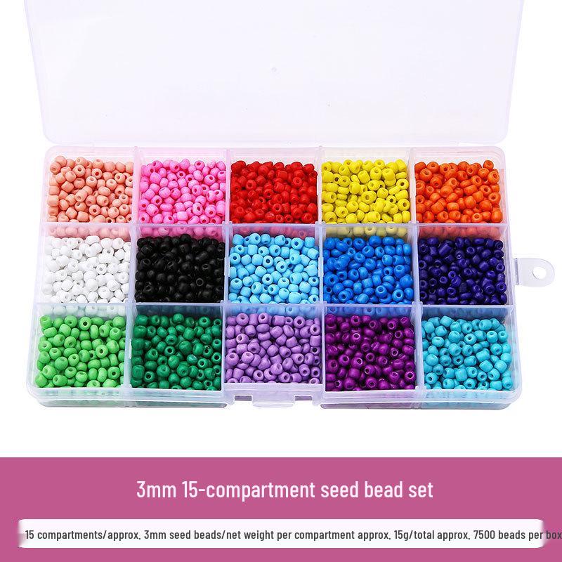 

Набор для изготовления ожерелья и браслета из стекляруса 24 цветов с застежкой-лобстером