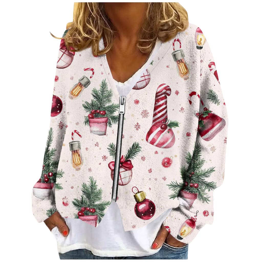 Womens Zip Up Sweaters Sweatshirts Long Sleeve Oversized Jackets Soft Casual Loose Tunic Tops