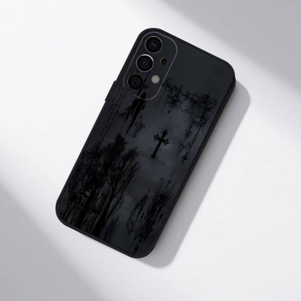 Gotische Coquette Cybersigilismus Handyhülle Für Samsung S25,S24,S21,S22,S23,S30,Ultra,S20,Plus,Fe,Lite,5G Schwarze Hülle