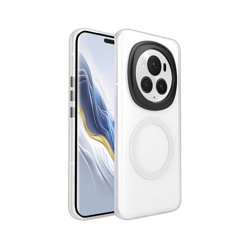 For Honor Magic 6 Pro Case Magnetic Acrylic Matte Transparent Skin Texture Cover For Honor Magic 6 Pro 5G Fashion Shell Bumper