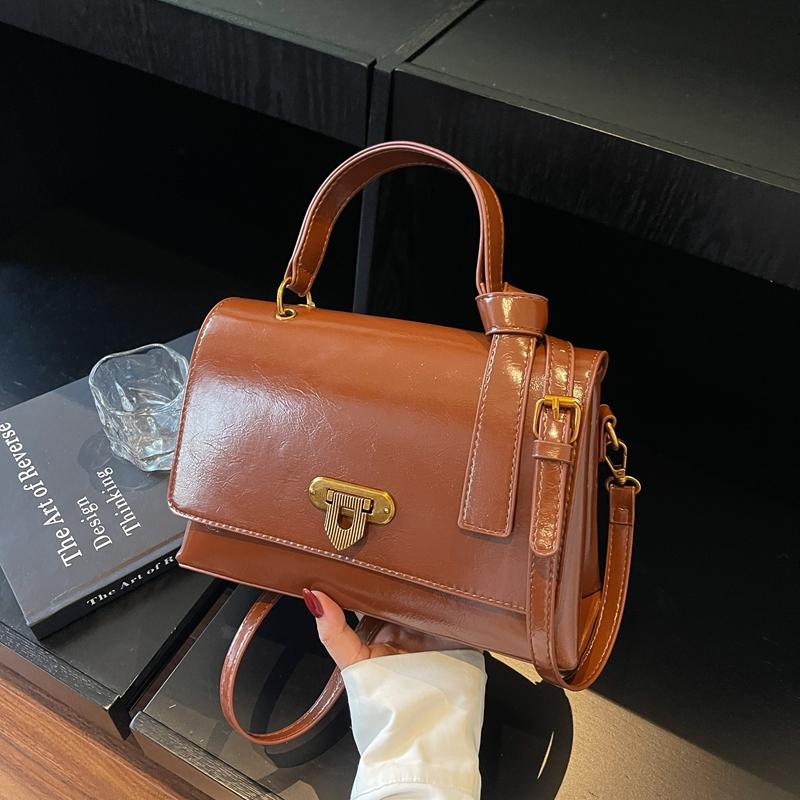 Designer PU Leather Crossbody Bag For Women 2025 Large Capacity Shoulder Messenger Bag Lady Flap Small Handbag Travel Bag Black