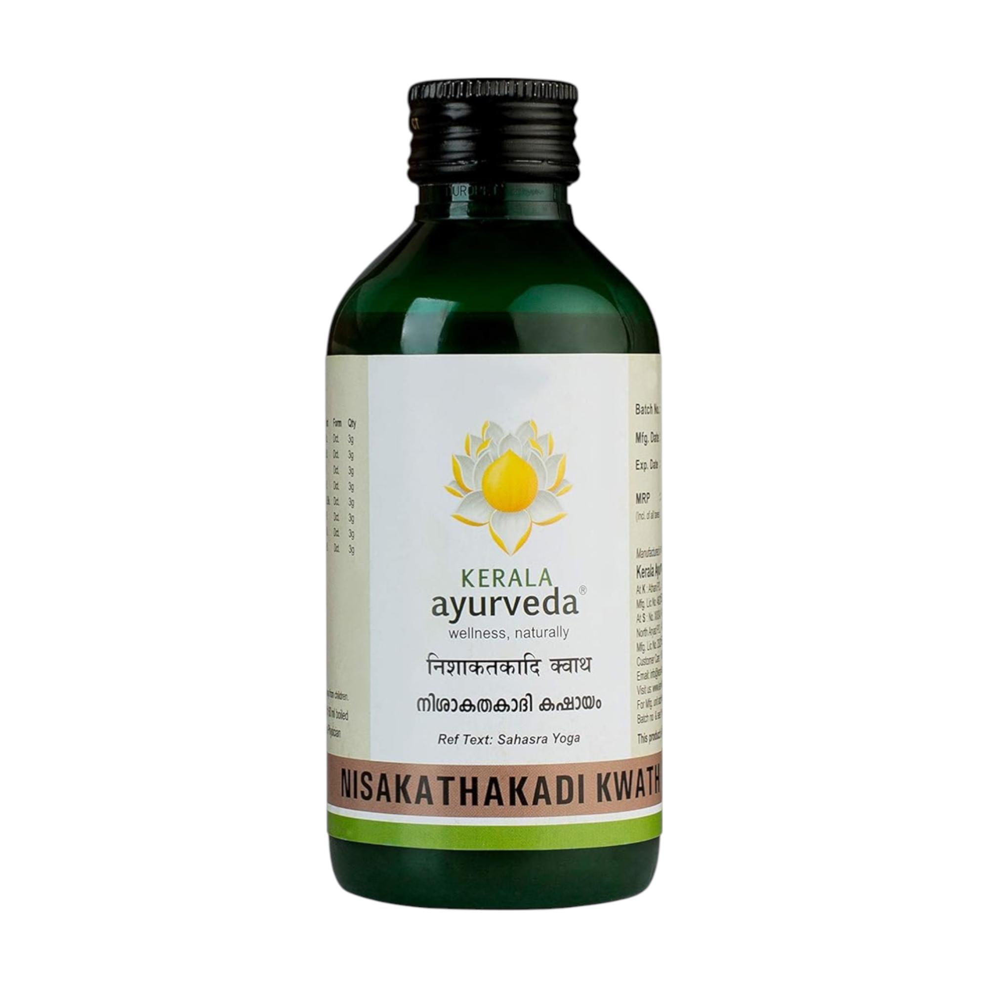 

Kerala Ayurveda Nisakathakadi Kwath 200 Ml Ayurvedic Herbal Decoction for Adults Pack of 1