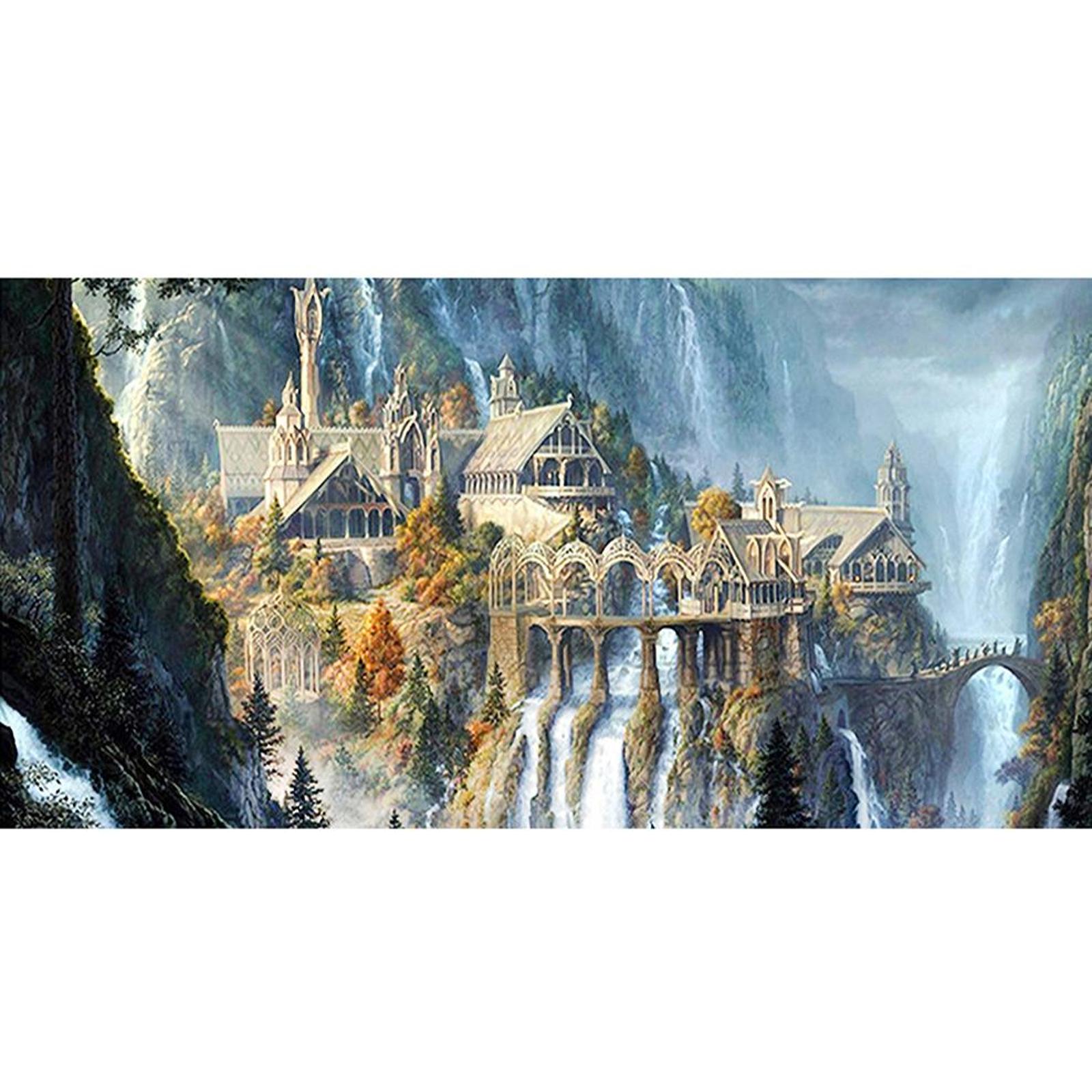 

Printed Cross Stitch Kits DIY Landscape 11CT Handcraft Set Home Decor 40x85cm