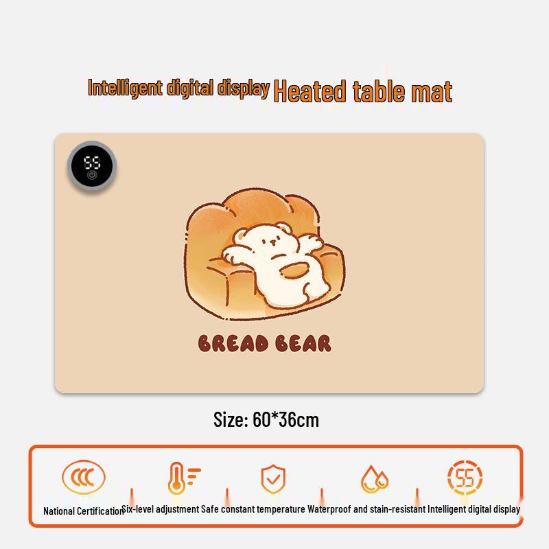 Electric Heating Desk Pad - Warm Mouse Pad for Office & Student Use