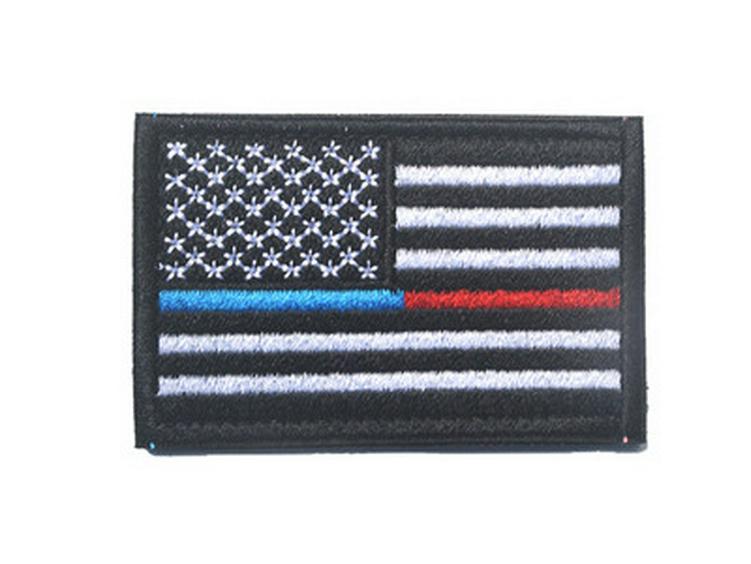 US Flag Embroidered Velcro Patch for Backpack or Shoulder