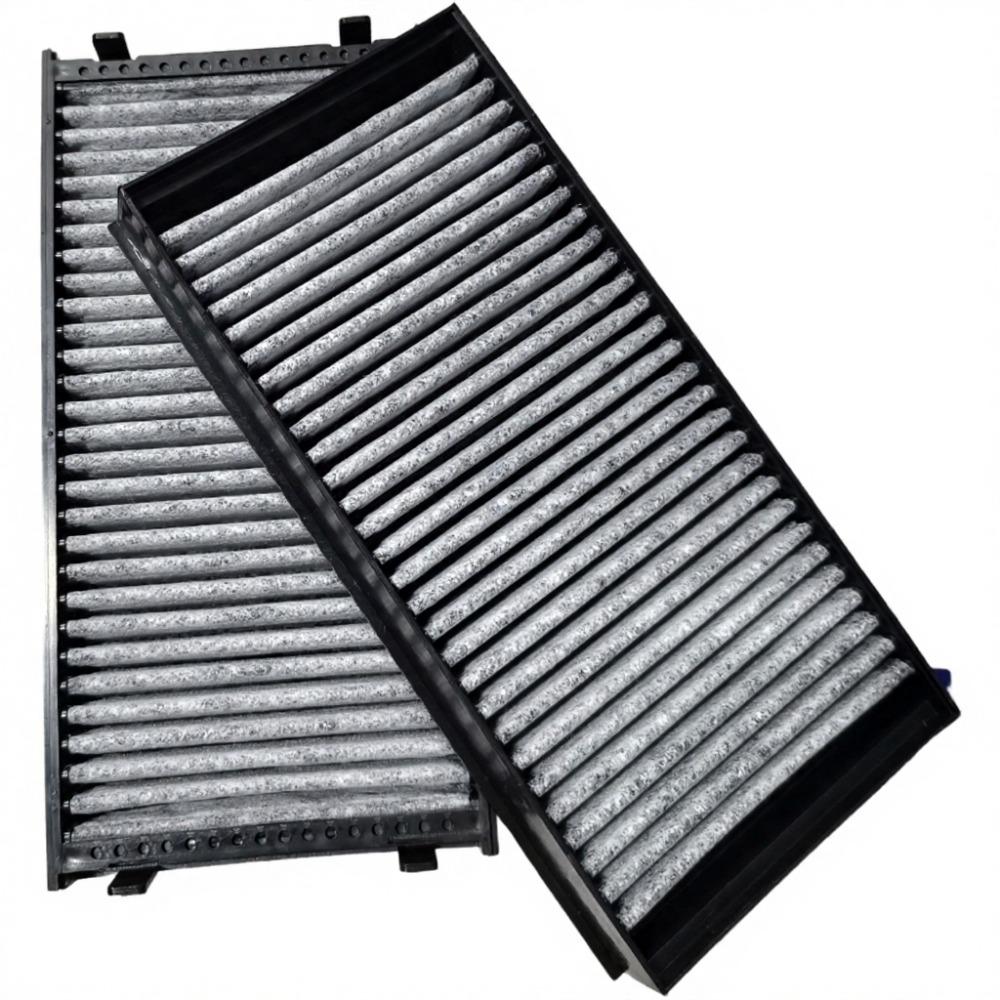 High Quality New For 2PCS 64119248294 Cabin Air Filter For -BMW E70 X5 E71 X6 F01 F02 F07 F10 Activated Carbon ABS