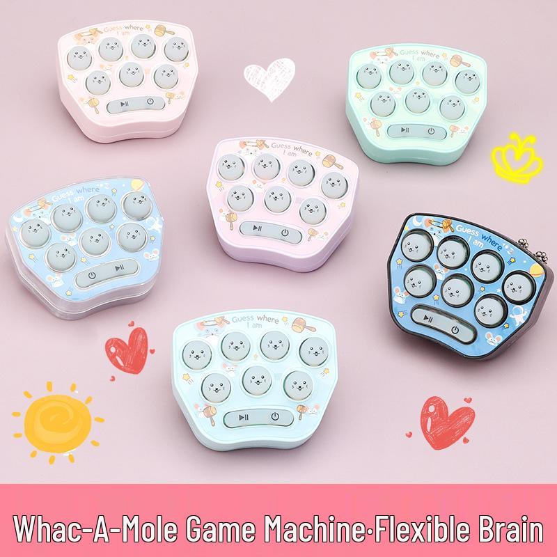 

Mini Whack-a-Mole Puzzle Keychain: Creative Stress-Relief Gift