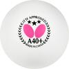 Butterfly Table Tennis Butterfly Three Star Balls White Pack of 95780 White Balls, A40+ (270), 6, (270)