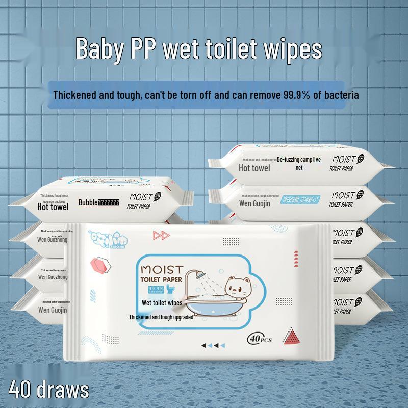 80 kusů vlhčených ubrousků: Jemné čištění pro miminko, ruce a osobní péči