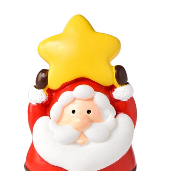 Christmas Figurine Eco-friendly Cartoon Design Exquisite Resin Christmas Micro Landscapes Ornament for Decoration