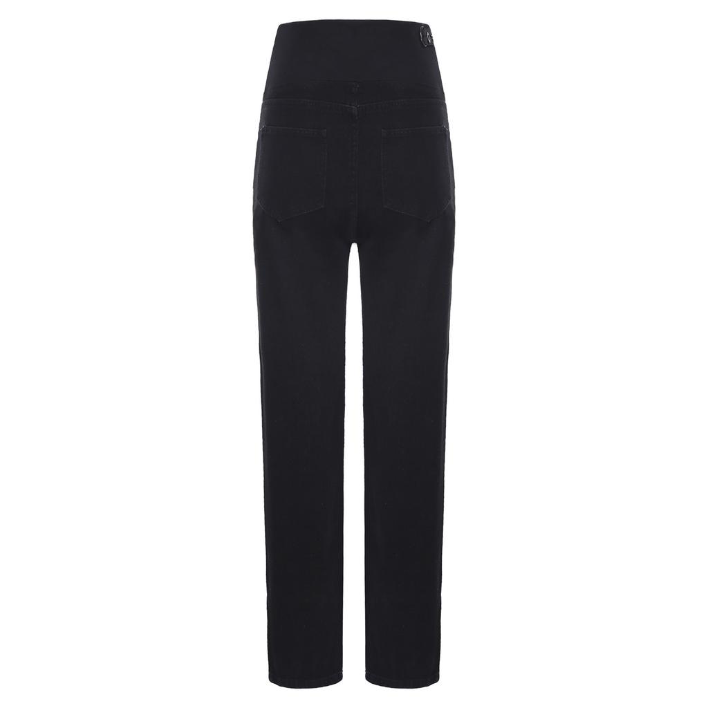 Pregnancy Essential Wide-Leg Jeans M-3XL: Stretch Denim with Adjustable Waistband & Pockets, Casual Maternity Wear