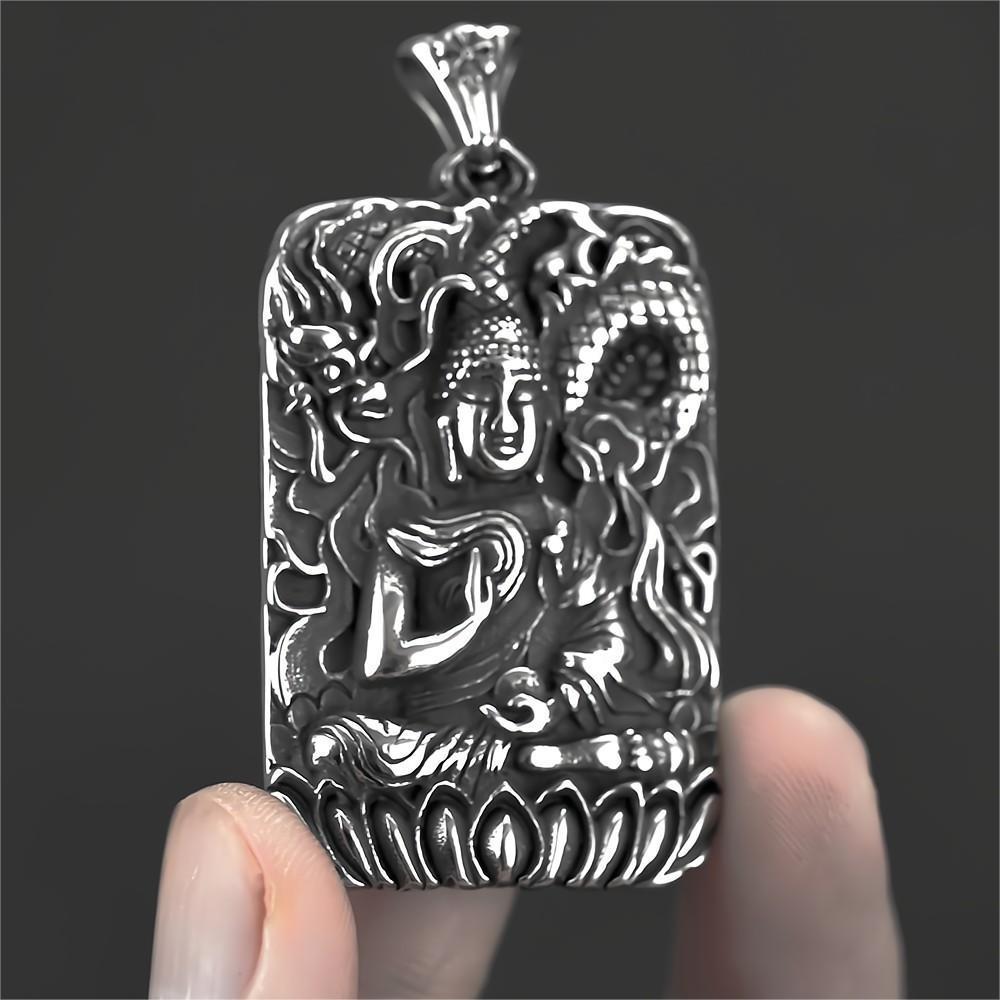 Retro Znamení Zvěrokruhu Buddha Přívěsek Náhrdelník: Trendy etnický styl pro muže a ženy, s osmi ochránci