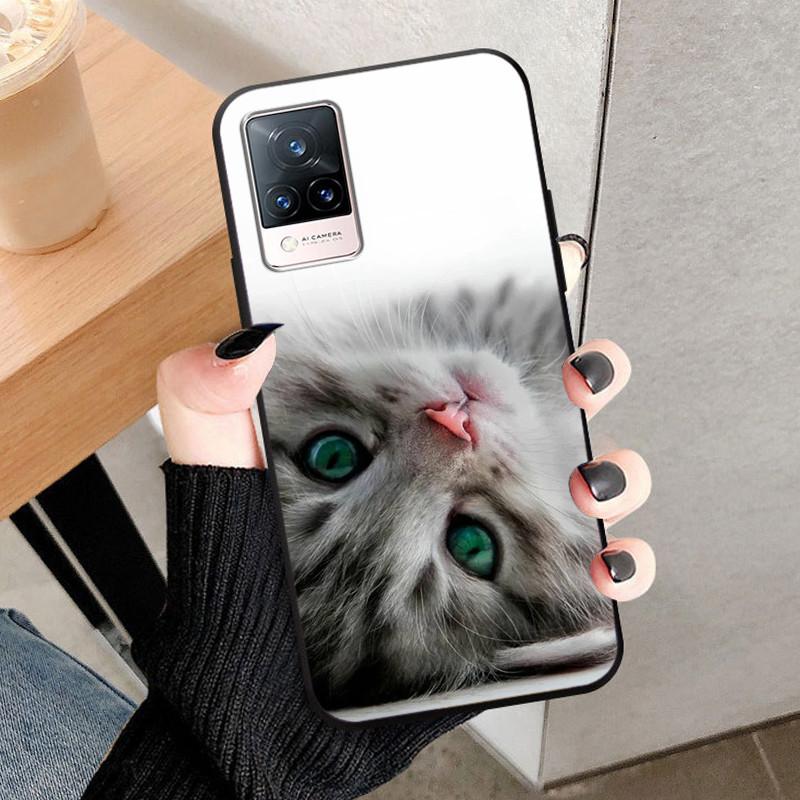 For Vivo V21 5G Case V2050 Silicone Soft Protective TPU Funda Cases for Vivo V21 4G Back Cover Bumper for VivoV21 V 21 5G V21E