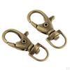 60 Pcs Vintage Keychain Snap Hook Claw Swivel