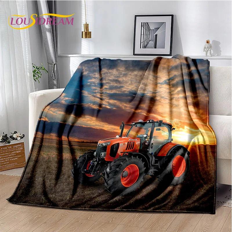 27 Style Truck Retro 3D Tractor Car Blanket,Soft Throw Blanket for Home Bedroom Bed Sofa Picnic Travel Office Cover Child Gift